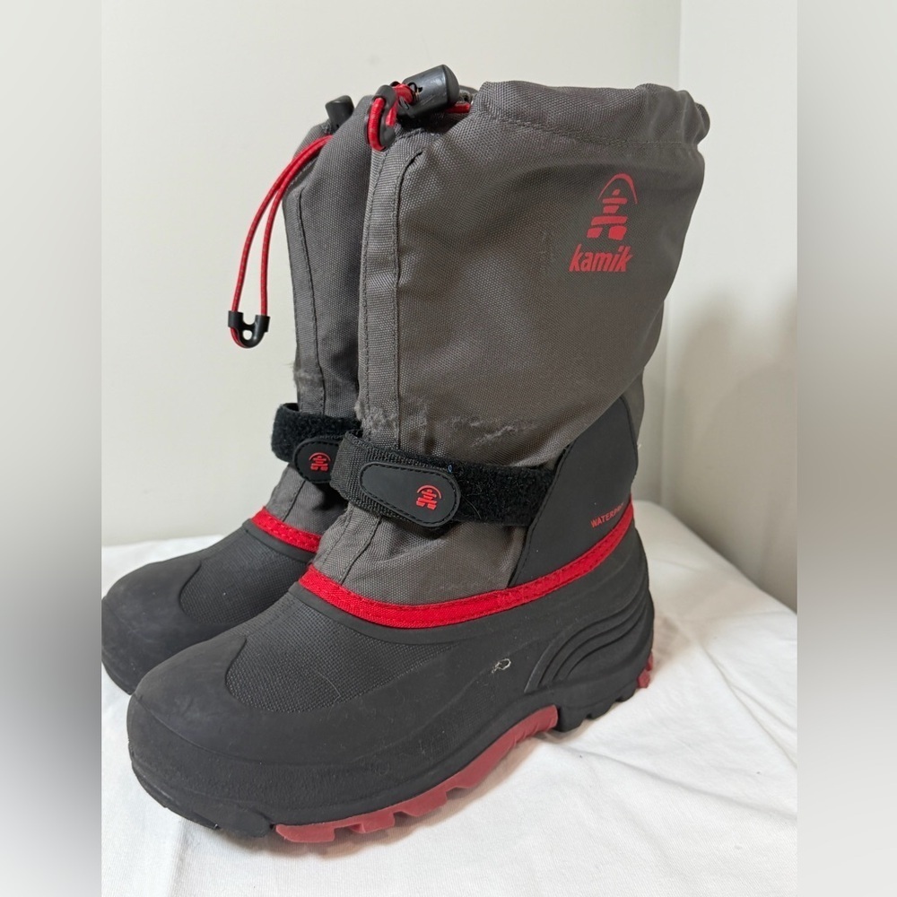 Kamik Kids Toddle/Little Kid/Bug Kid Size 6 Waterbug 5 Boots - Black and Red